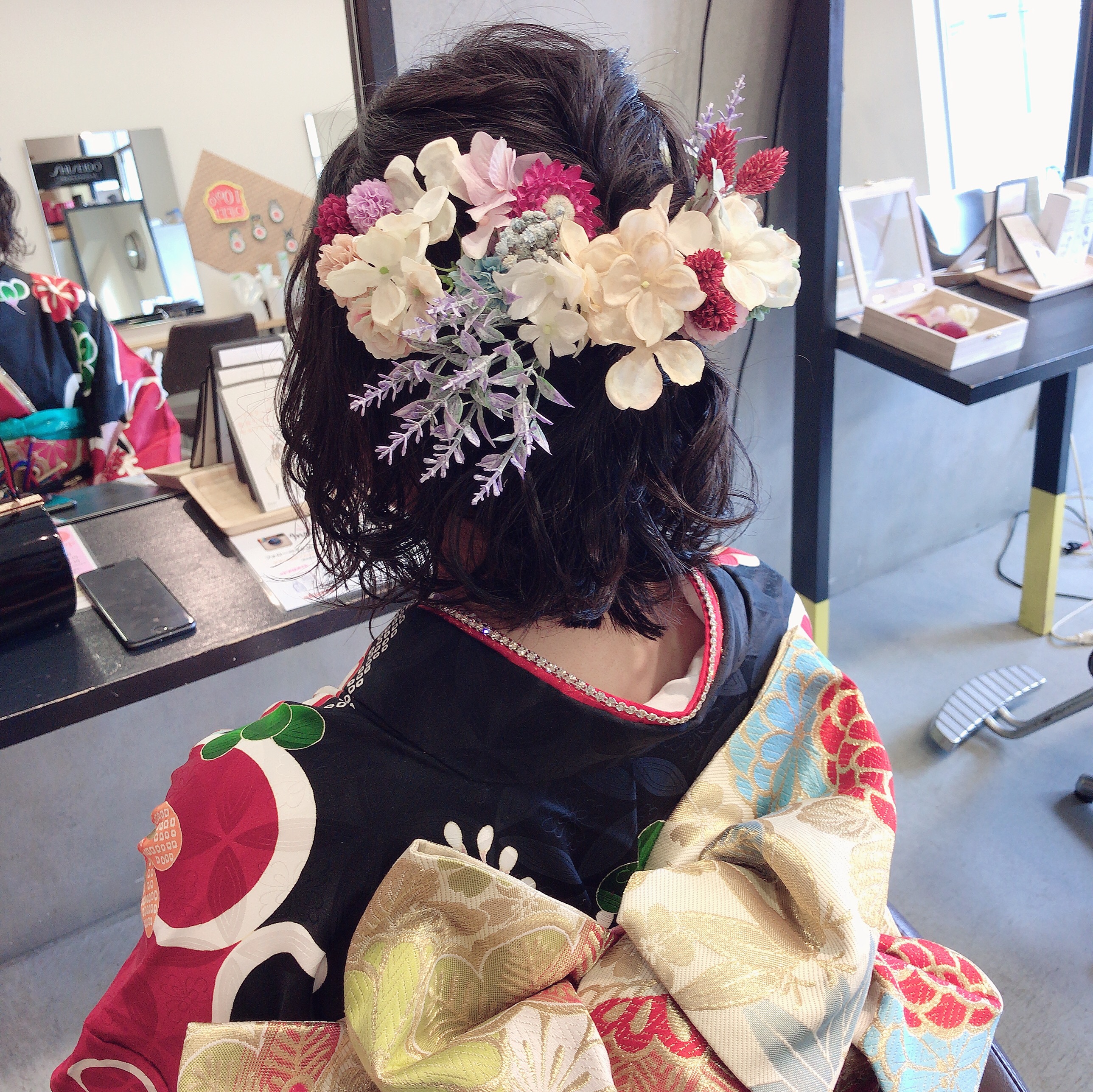 2019成人式髪型、髪飾り、振袖 | 和歌山 新生町の美容室 Eletta（エレッタ）